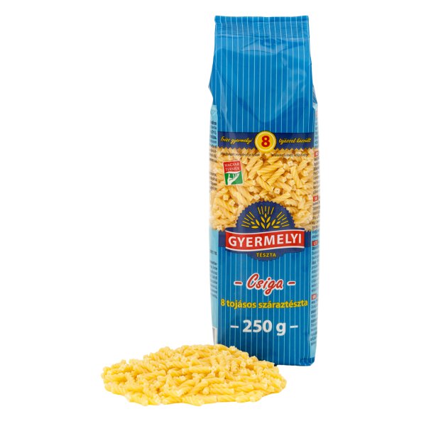 "Schneckenhaus"-Nudeln mit 8 Eiern / Csigateszta 250gr Gyermelyi