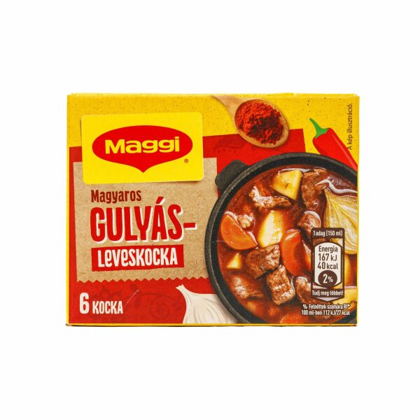 Gulasch-Würfel / Gulyasleveskocka 60 g / Maggi /