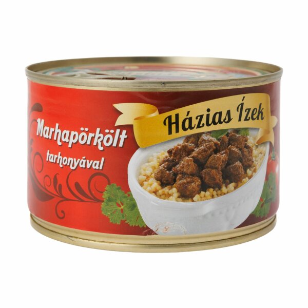 Rindergulasch mit Eiergraupen / Marhapörkölt Tarhonyaval 400 g / Hazias Izek /