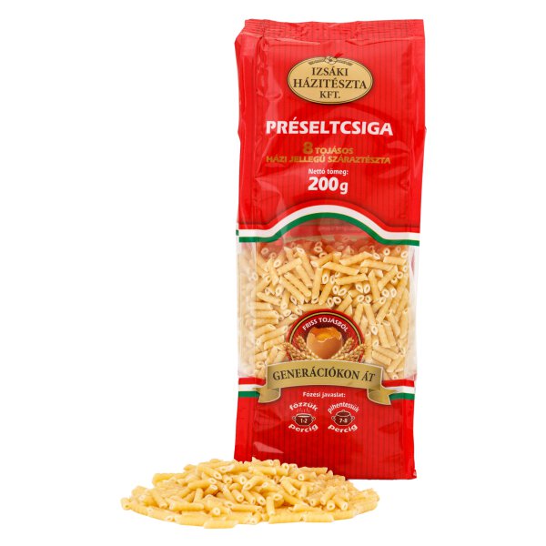 Gepresste "Schneckenhaus" Nudeln mit 8 Eiern / Preseltcsiga teszta 200g Izsaki
