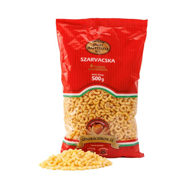 Hörnchen-Nudeln mit 4 Eiern / Szarvacska teszta 500g Izsaki