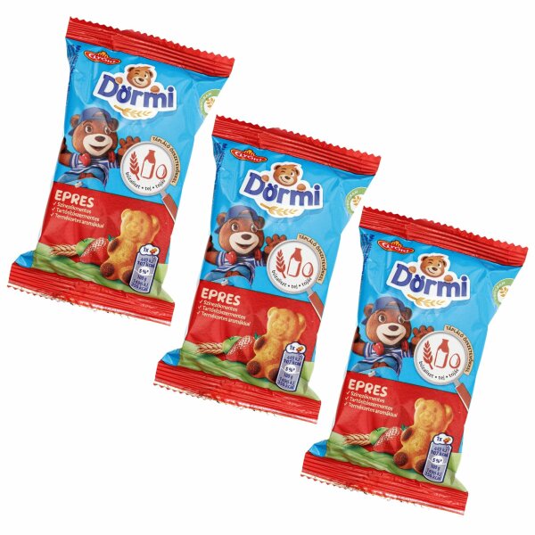 Dörmi Biskuitkuchen-Riegel Erdbeere  3 x 30 g