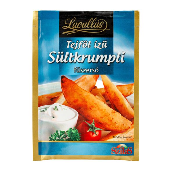 Lucullus Pommesgewürz mit Sauerrahmgeschmack / Tejföl Izü Sültkrumpli Füszerso 25 g