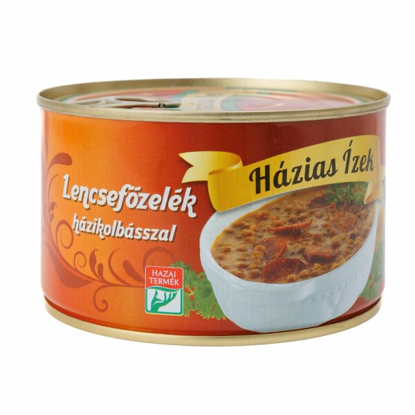 Linsengemüse mit Wurst / Lencsefözelek Hazikolbasszal 400 g / Hazias Izek /