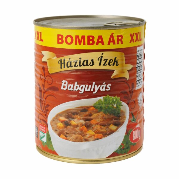 Bohnengulasch mit Schweinefleisch / Babgulyas serteshussal 800 g / Hazias Izek /