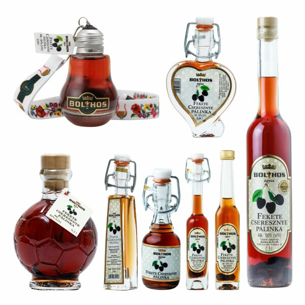 Bolyhos Schwarzkirsche / Fekete cseresznye palinka 50 %