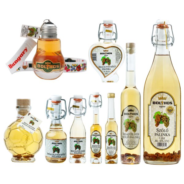 Bolyhos Muscat Oliver Trauben Pálinka / Irsai Oliver szölö pálinka 50%