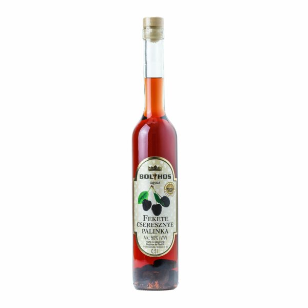 Bolyhos Schwarzkirsche / Fekete cseresznye palinka 50 % 0,5 l