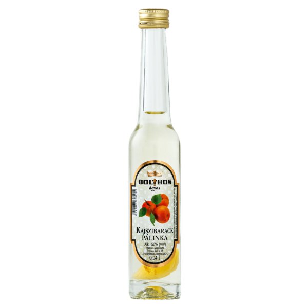 Bolyhos Aprikosen / Kajszibarack Pálinka 50% 0,04l Platin Flasche