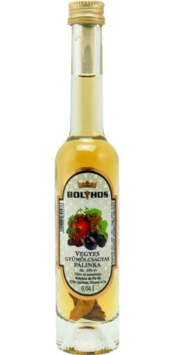 Bolyhos Gemischte  / Vegyes palinka 50% 0,04l Platin Flasche