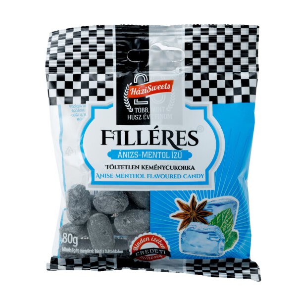 Filléres Bonbons Anis-Menthol / Anizs-Menthol Hazisweets 80 g