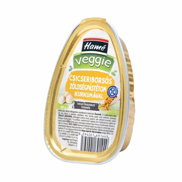 Hame Veggie Kichenerbsen Gemüse-Pate /  Csicseriborsos Zöldsegpastetom Kurkumaval 105 g