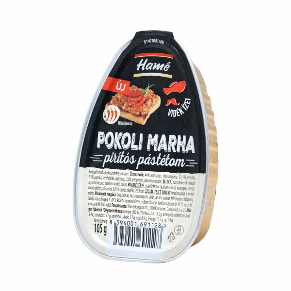 Hame Scharfe Rinderleberpastete / Pokoli Marha Piritos Pastetom 105 g