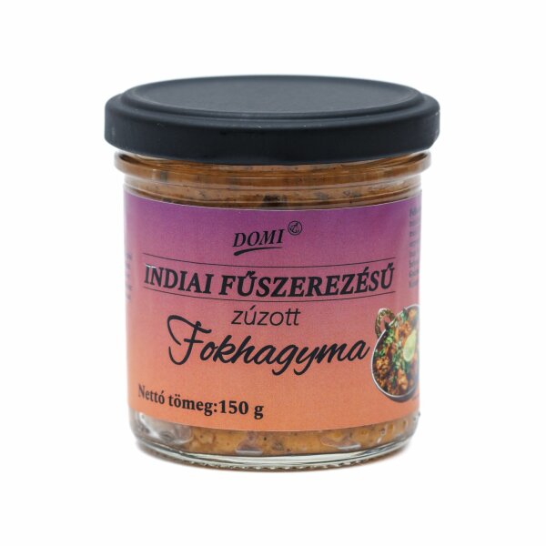 Domi Zerdrückter Knoblauch mit indischen Gewürzen / Indiai füszeres zuzott fokhagyma 150 g