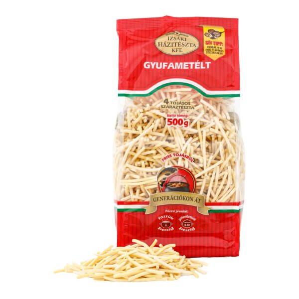 Izsaki Streichholz-Nudeln mit 4 Eiern / Gyufametelt teszta 300 g