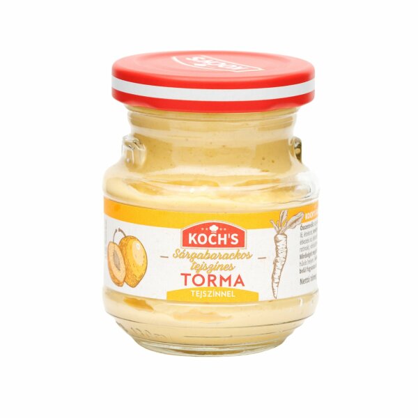 Sahne-Aprikose Meerrettich / Sargabarackos-Tejszines Torma 110 g / Kochs /