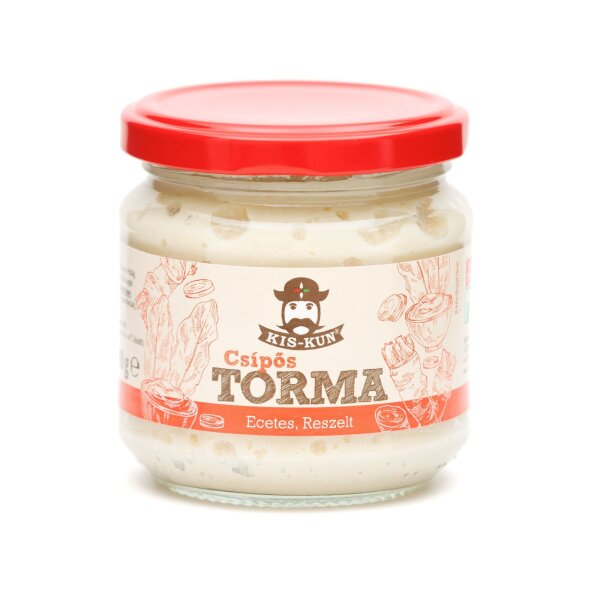 Geriebener Meerrettich Scharf / Torma csipös 190 g / Kis-Kun /