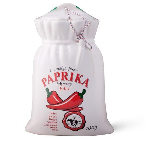 Mildes Paprikapulver im Keramiksack / Csemege füszerpaprika örlemeny keramia zsakban / Chili Trade / 100 g