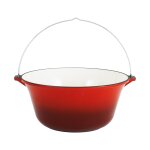 Emallierte Gußeisen Gulaschklessel