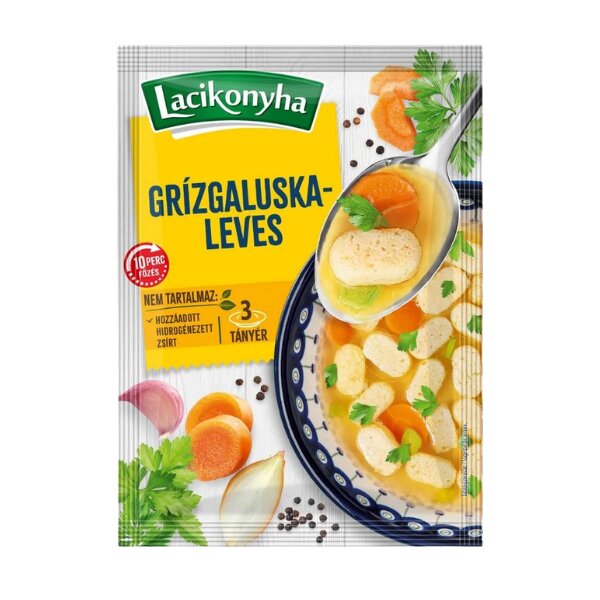 Grießknödelsuppe / Grizgaluskaleves 40 g / Lacikonyha /