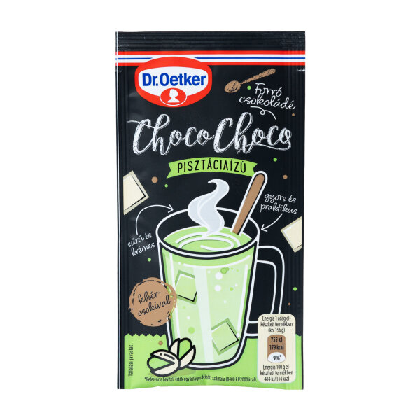 Dr. Oetker ChocoChoco Heiße Schokolade mit Pistaziengeschmack / Forrocsoki Pisztacias 31g