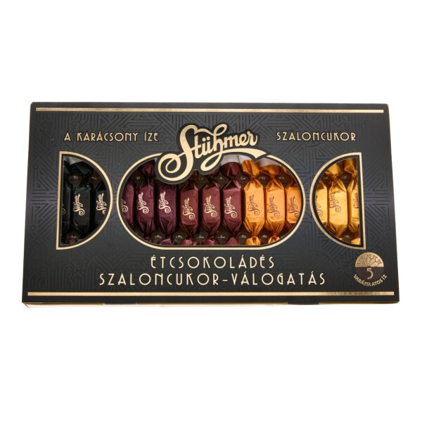 Stühmer Étcsokoládés Szaloncukor Válogatás - 5 féle ízben / Weihnatsbonbons mit 5 Sorten 170 g