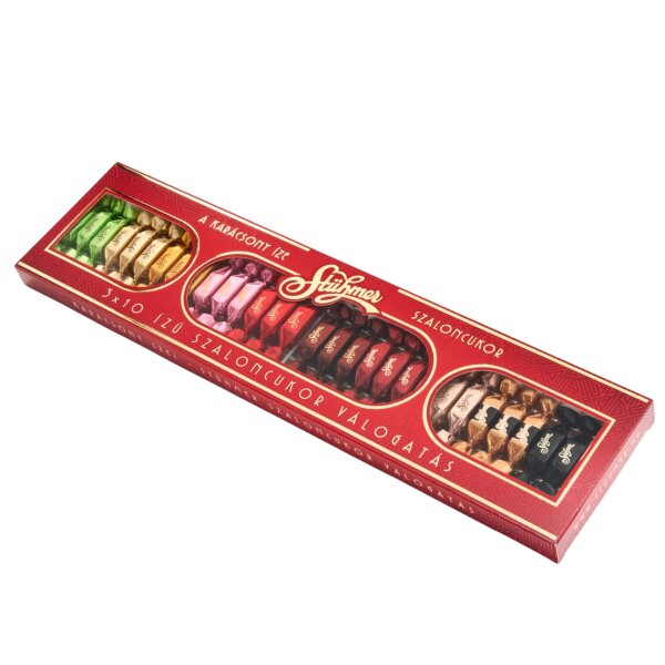 Stühmer Szaloncukor Válogatás 10 féle ízben  / Weihnatsbonbons mit 10 Sorten 340g