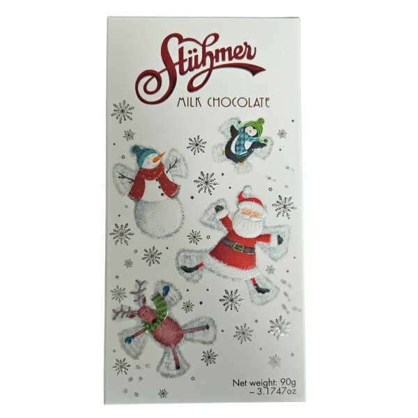 Stühmer Tejcsokoládé Pingvin / Vollmilchschokolade mit Pinguine-Motiv 90 g