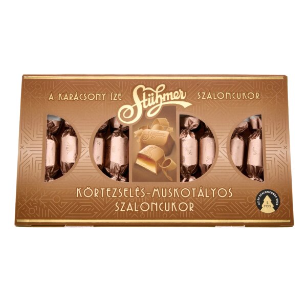Stühmer Körtezselés-Muskotályos szaloncukor / Weihnachtsbonbons mit Birnengelee-Muskateller Füllung 225 g