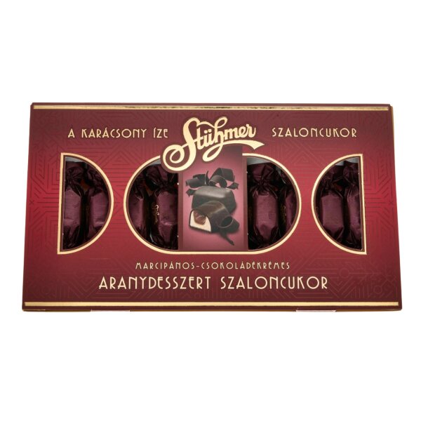 Stühmer Aranydesszert Szaloncukor / Weihnachtsbonbons mit Mandeln-Marzipanfüllung 225g