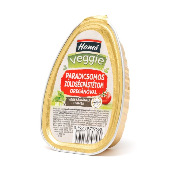 Hame Veggie Tomaten Oregano Gemüse-Paté /  Paradicsomos Zöldsegpastetom Oreganoval 105 g