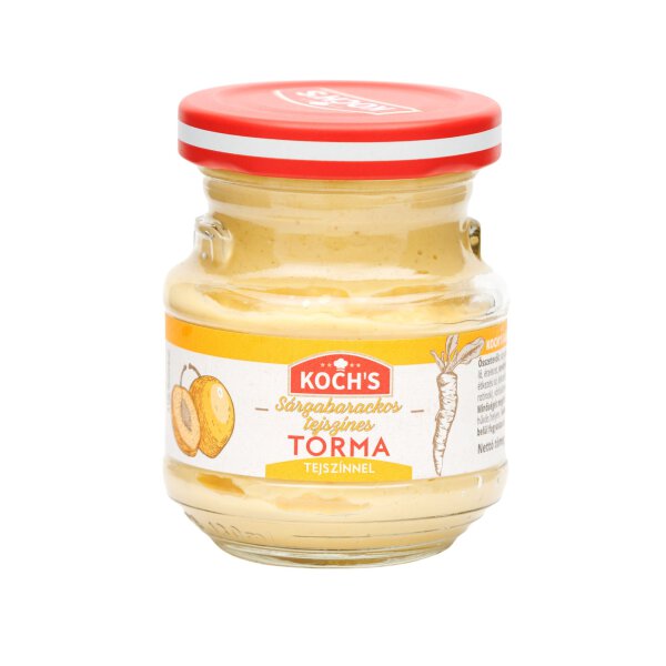 Kochs Sahne-Aprikose Meerrettich / Sargabarackos-tejszines Torma 110 g