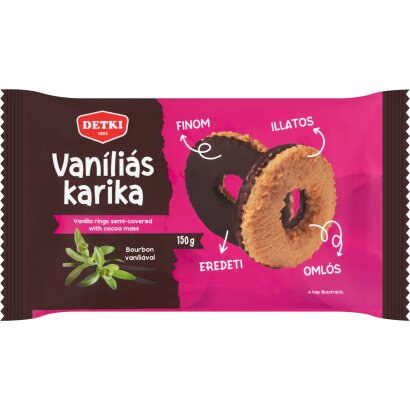 Vanilleringe Milch / Vanilias Karika Tejbevoval 150 g / Detki /