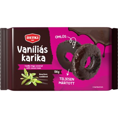 Vanilleringe Beidseitig Getaucht / Vanilias Karika Teljesen Martva 150 g / Detki /