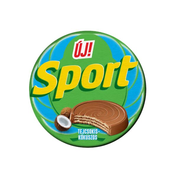 Sport Schoko-Medallien Milchschokolade-Kokos / Tejcsoki-Kokusz 30 g
