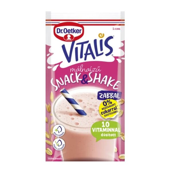 Vitalis Snack & Shake Himbeere 21 g / Dr. Oetker /