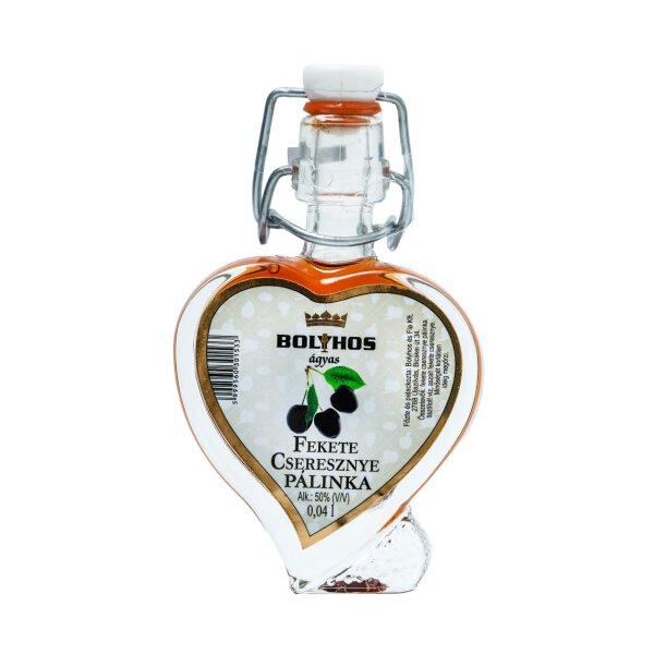 0,04 l Herz Bügelflasche